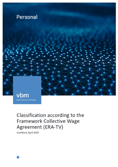 Classification according to the Framework Collective Wage Agreement (ERA-TV) Classification according to the Framework Collective Wage Agreement (ERA-TV)
