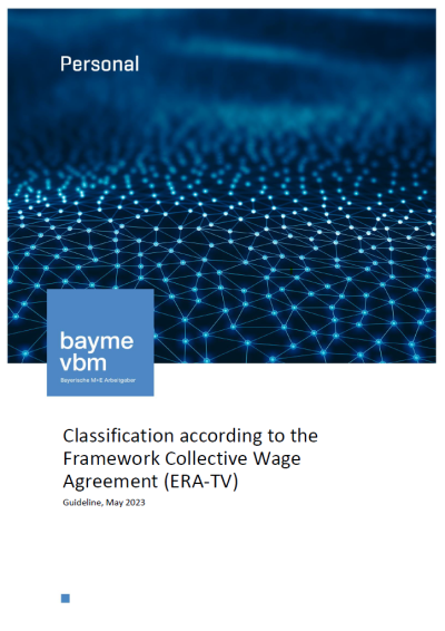 Classification according to the Framework Collective Wage Agreement (ERA-TV)