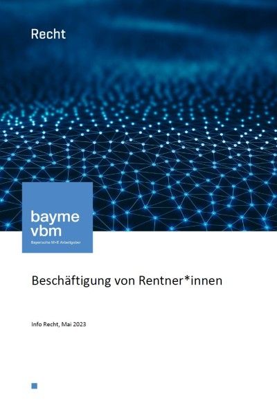 Beschäftigung von Rentner*innen Beschäftigung von Rentner*innen