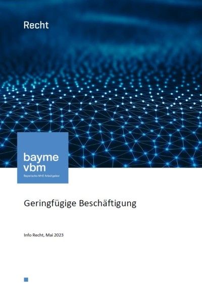 Geringfügige Beschäftigung Geringfügige Beschäftigung