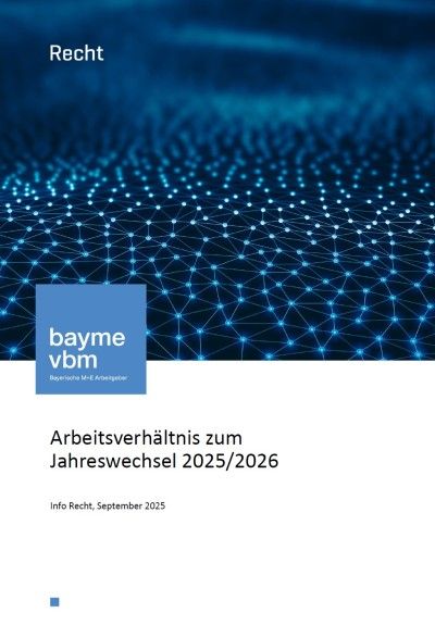 Arbeitsverhältnis zum Jahreswechsel 2025/2026 Arbeitsverhältnis zum Jahreswechsel 2025/2026