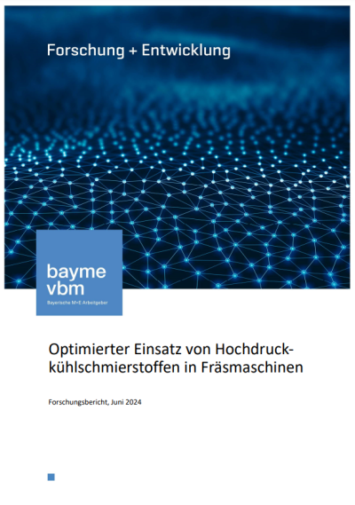 Optimierter Einsatz von Hochdruckkühlschmierstoffen in Fräsmaschinen Optimierter Einsatz von Hochdruckkühlschmierstoffen in Fräsmaschinen